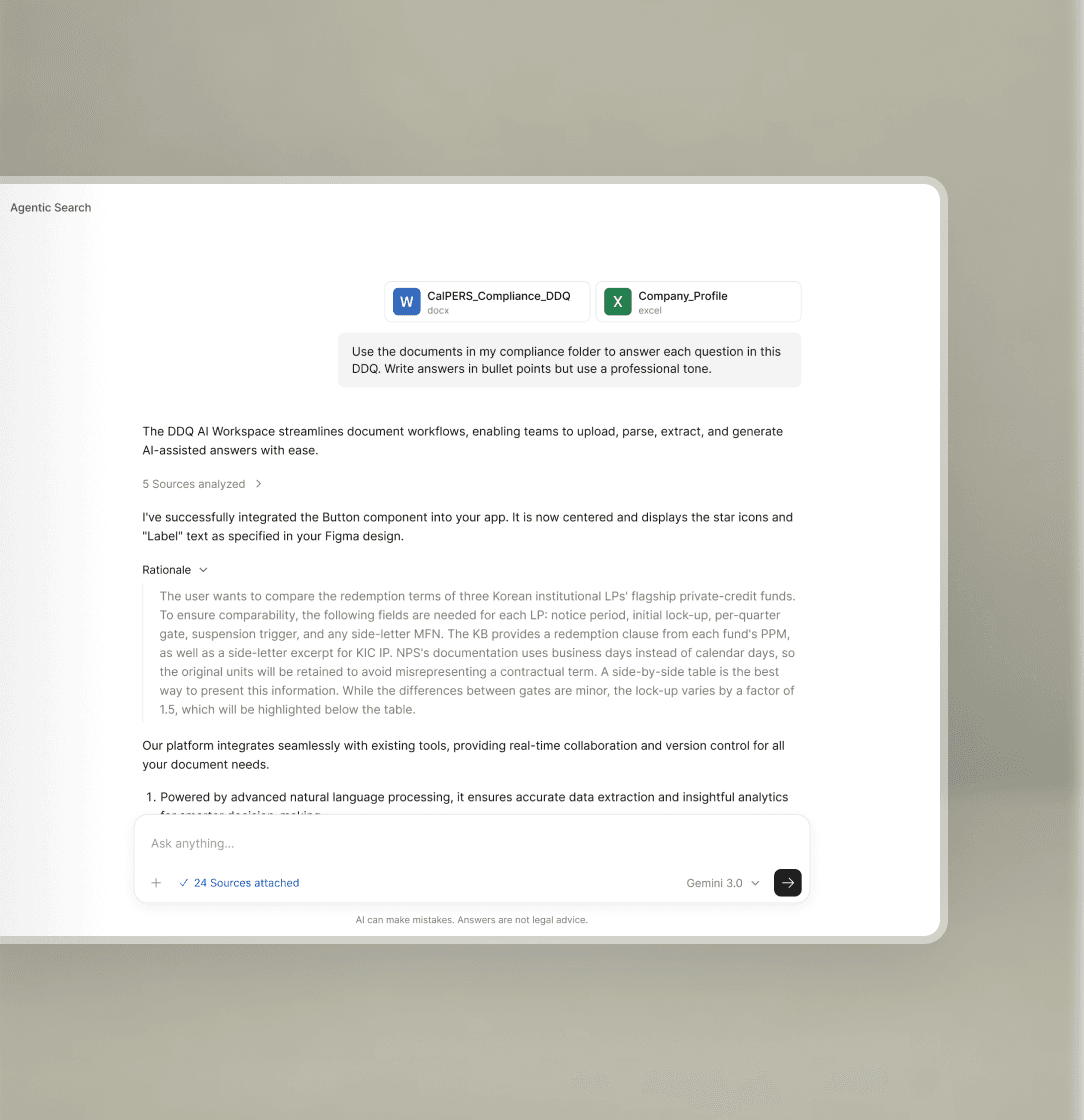 Knowledge hub for institutional fundraising interface