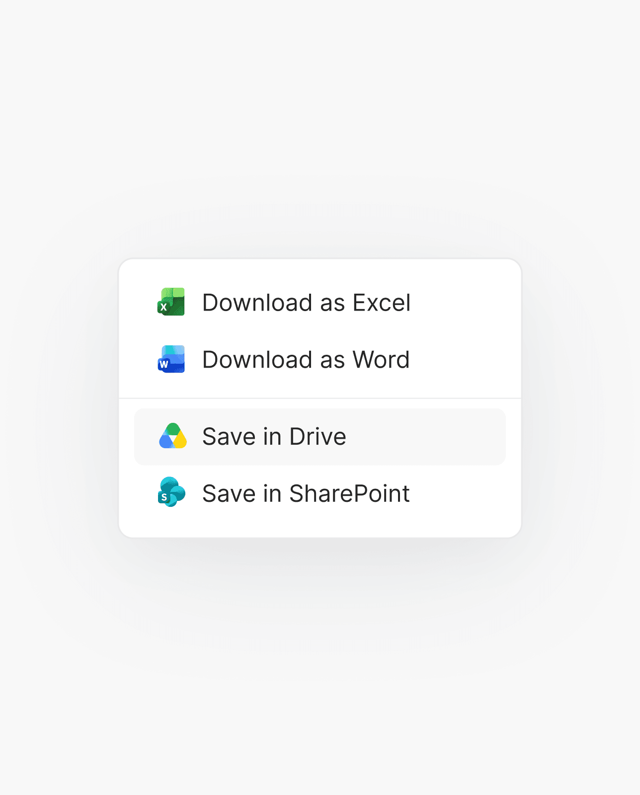 Export in Exact Format